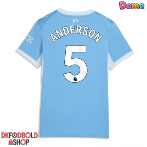 Manchester City Elliot Anderson #5 Hjemmebanetrøje Dame 2026-27 Kort ærmer